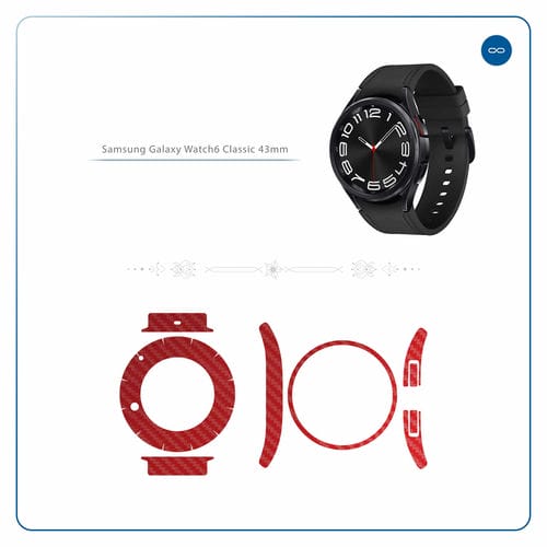 Samsung_Watch6 Classic 43mm_Red_Fiber_2